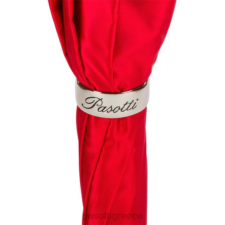 ομπρέλα | PASOTTI 189n 55874-2 u18 - φωτεινή κόκκινη ομπρέλα πουά διπλό ύφασμα 2N6B8471 γυναίκες